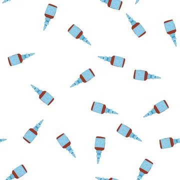 Pattern nozzle nasal spray bottle cartoon vector Stock Illustration