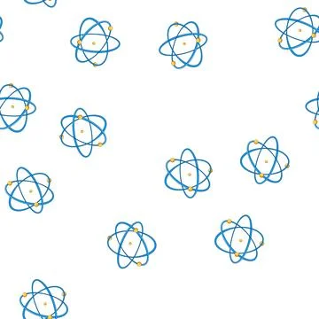 Pattern nuclear atom cartoon vector イラスト素材