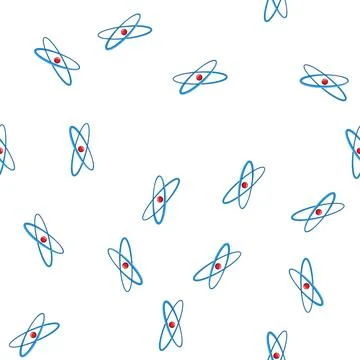 Pattern nucleus atom cartoon vector イラスト素材
