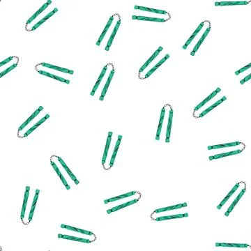 Pattern nunchaku weapon for martial arts practice and training Stockillustratie