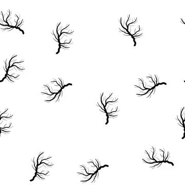 Pattern nutrients tree root cartoon vector Illustrazione stock