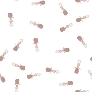 Pattern nutrition toddler spoon cartoon vector Stock Illustration