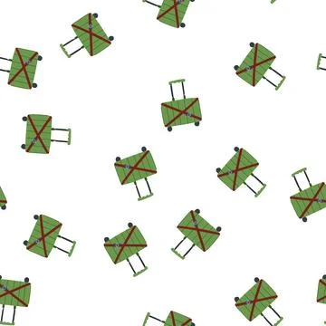 Pattern nylon luggage strap cartoon vector Stock Illustration