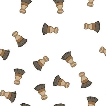 Pattern nylon mushroom brush cartoon vector Stockillustratie