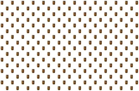 Pattern oak barrel dark brown symbol of winemaking, used for aging whiskey Stock Photos