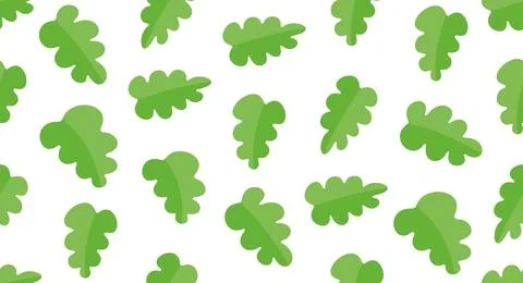 Pattern with oak leaves Stock Illustration
