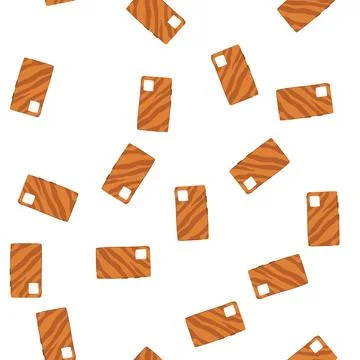 Pattern oak phone case wooden cartoon vector Stockillustratie