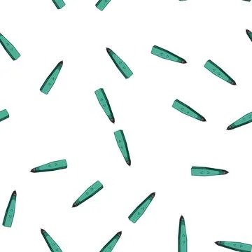 Pattern object 3d pen cartoon vector Stock Illustration