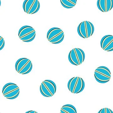 Pattern object basketball ball cartoon vector Illustrazione stock