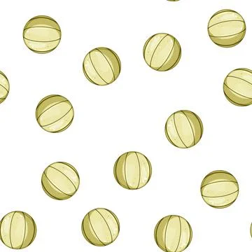 Pattern object basketball ball cartoon vector Illustrazione stock