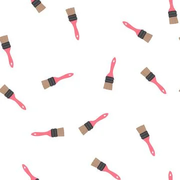 Pattern object brush paint tool cartoon vector Stockillustratie