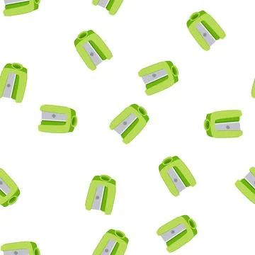 Pattern object sharpener pencil cartoon vector Illustration