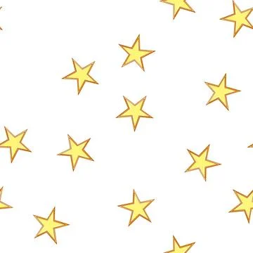 Pattern object star cartoon vector Illustrazione stock