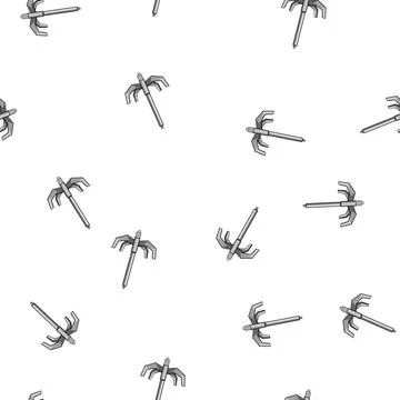 Pattern ocean boat anchor cartoon vector Illustrazione stock