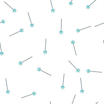 Pattern ocean trident magic cartoon vector イラスト素材