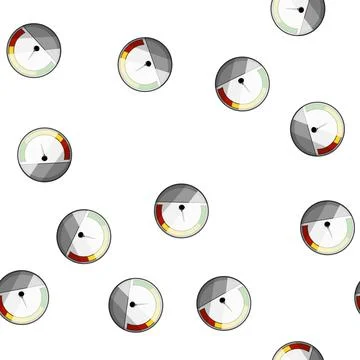 Pattern odometer speedometer cartoon vector Illustrazione stock