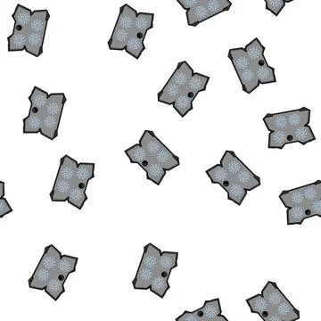 Pattern office cooling pad cartoon vector Stock Illustration