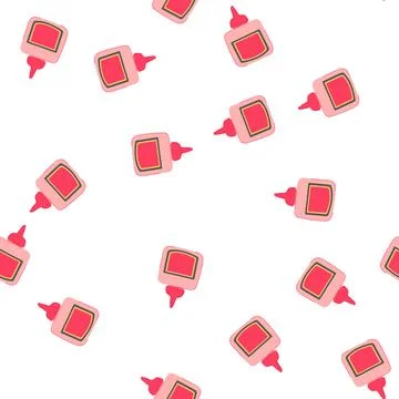 Pattern office glue bottle cartoon vector Stock Illustration
