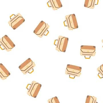 Pattern office laptop bag cartoon vector イラスト素材