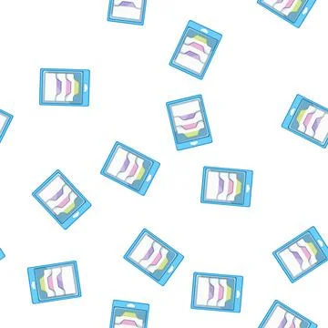 Pattern office note sticker cartoon vector sign Stock Illustration