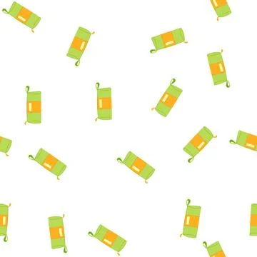 Pattern office pencil case cartoon vector Stock Illustration