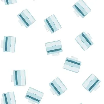 Pattern office printer paper cartoon vector Stock Illustration