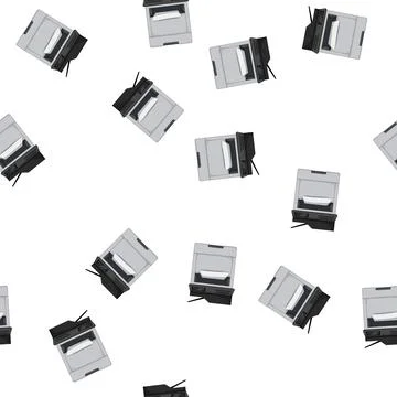 Pattern office printer paper cartoon vector Stockillustratie