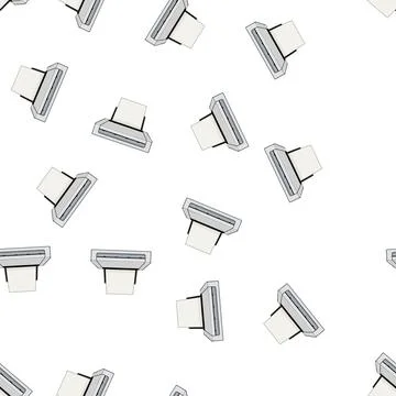 Pattern office scanner document cartoon vector イラスト素材