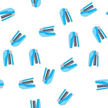 Pattern office stapler cartoon vector Stock Illustration