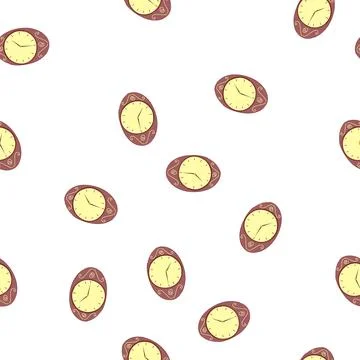 Pattern office wall clock cartoon vector Stock Illustration