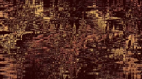 Pattern with offset beige brown embossed paint on a dark wall Stock Footage 108657453