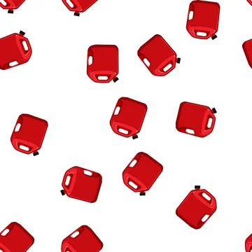 Pattern oil fuel can cartoon vector Stock Illustration