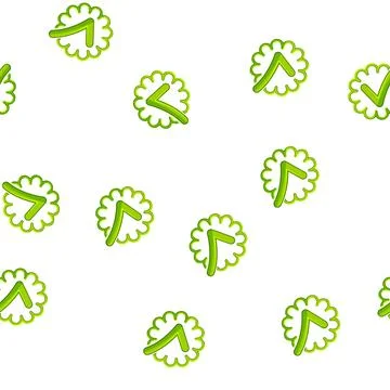 Pattern ok check mark cartoon vector Illustrazione stock