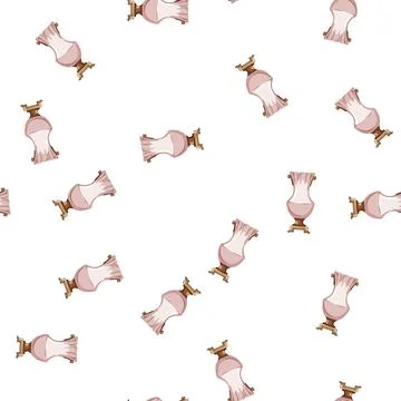 Pattern old antique vase cartoon vector Illustrazione stock