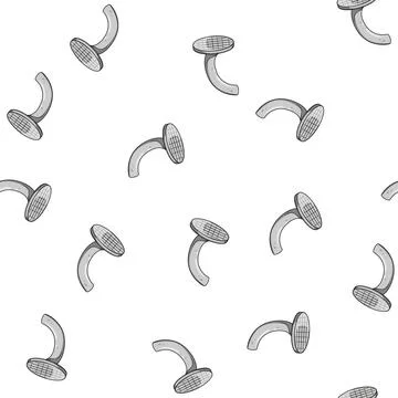 Pattern old bent nail cartoon vector Illustrazione stock