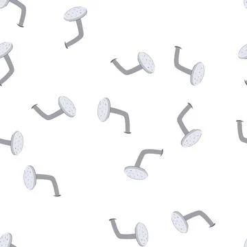 Pattern old bent nail cartoon vector 스톡 일러스트