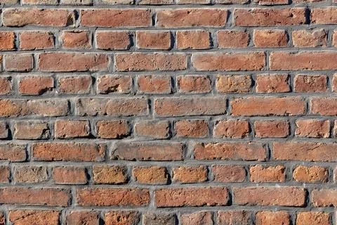 Pattern of old brick wall background 스톡 사진