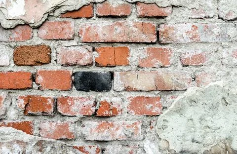 Pattern old brick wall close up Stock-Fotos