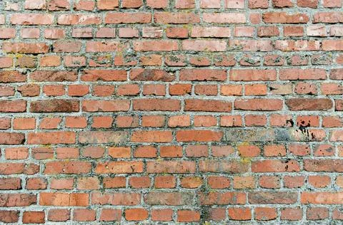 Pattern old brick wall close up Foto stock