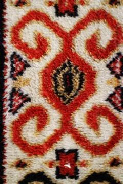 Pattern old carpet geometric pattern old Persian carpet closeup Copyright:... Stock Photos