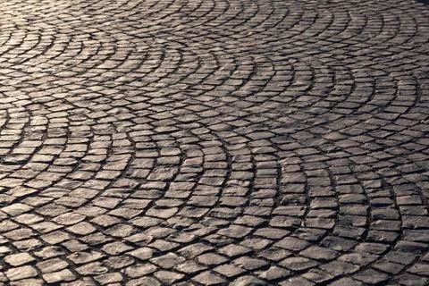 Pattern of old cobble stone street Stock Photos