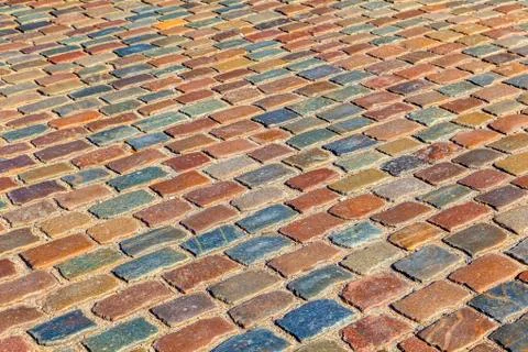 Pattern of old cobble stone street Stock Photos