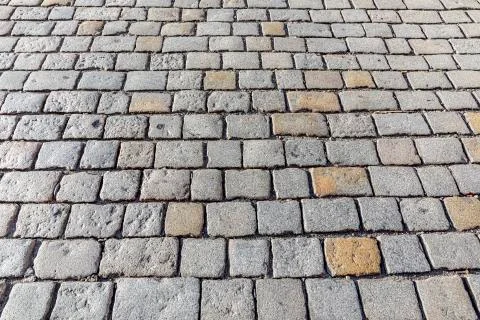 Pattern of old cobble stone street Stock Photos