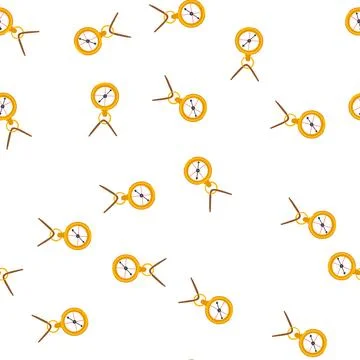 Pattern old compass cartoon vector 스톡 일러스트