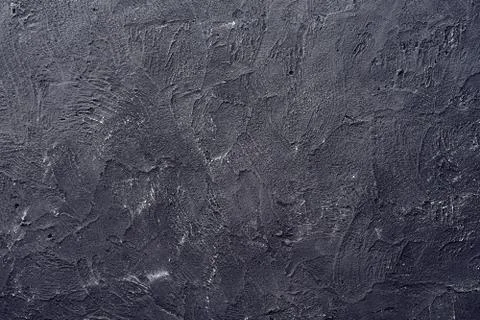 Pattern of old gray decorative plaster on the wall Stock Photos