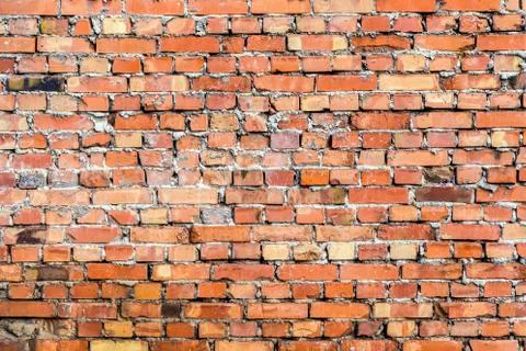 Pattern of old historic brick wall Foto stock