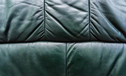 Pattern old leather sofa close up Stockfoto's