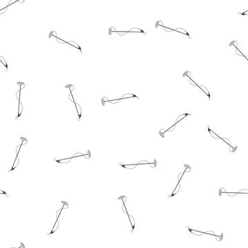 Pattern old microphone stand cartoon vector イラスト素材