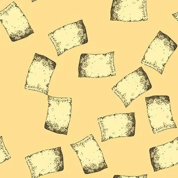 Pattern old scroll paper sketch hand drawn Stock Illustration