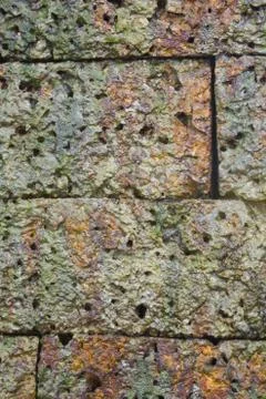 Pattern of old stone wall Stock Photos